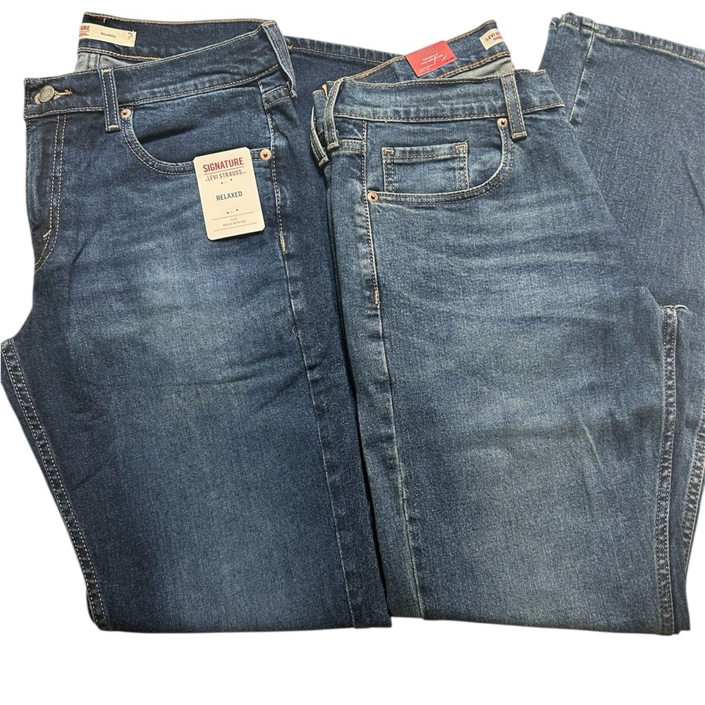 Signature by Levi Strauss Men's Relaxed Denim Jeans